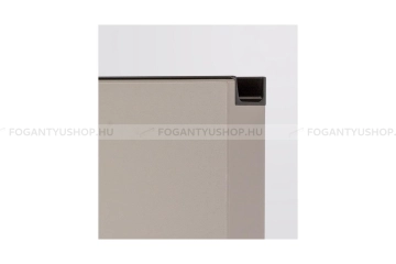 VIEFE Fogantyú - Viefe JEY2 élbe ültethető - Matt fekete LM2 - Alumínium - Bútorajtó élébe marható, süllyeszthető színes fém fogantyú