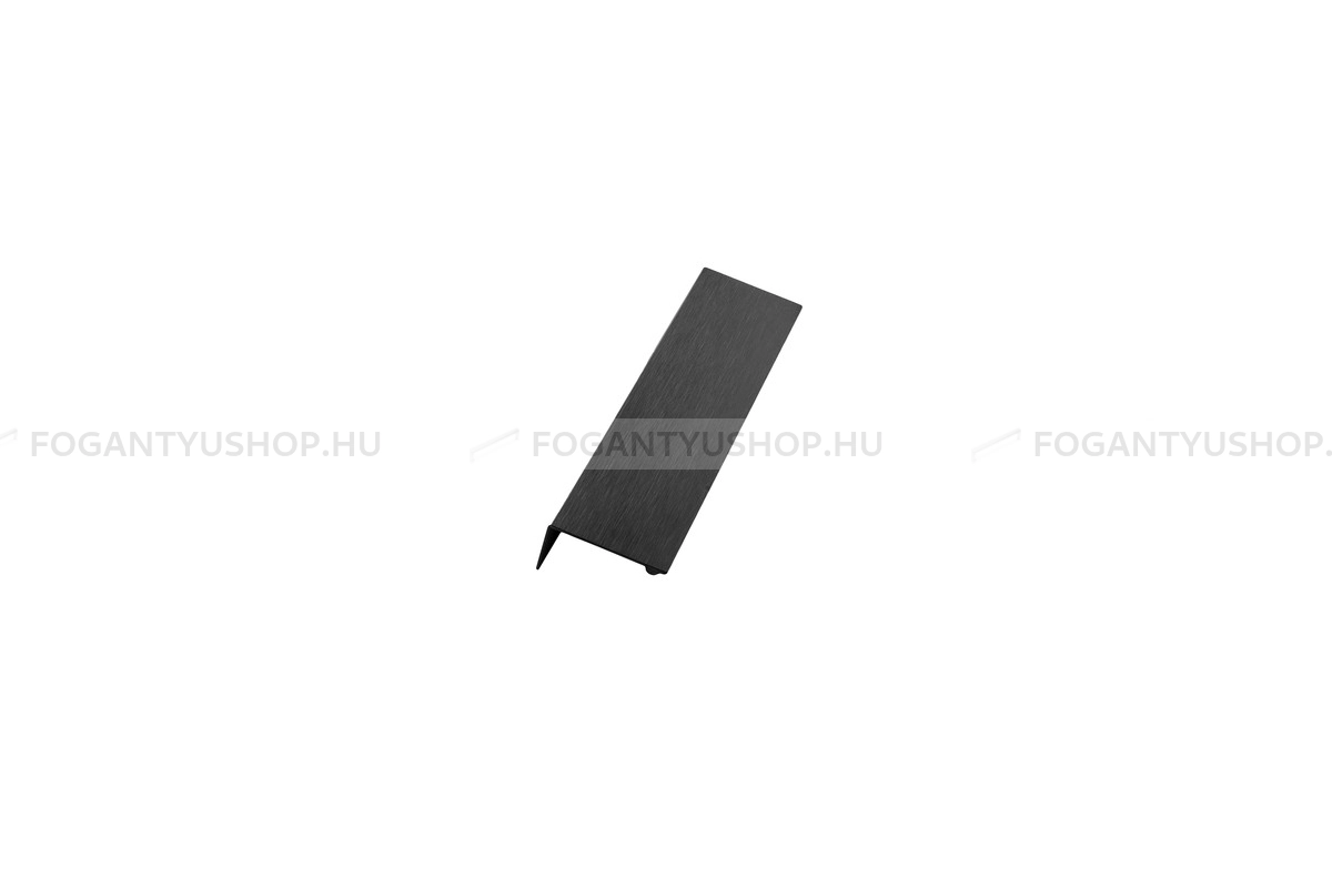 FURNIPART Bútor fogantyú - SHEET - furattáv 160 mm - Csiszolt matt fekete 76 - Zamak fém ötvözet - Egy méretben gyártott színes fém bútorfogantyú