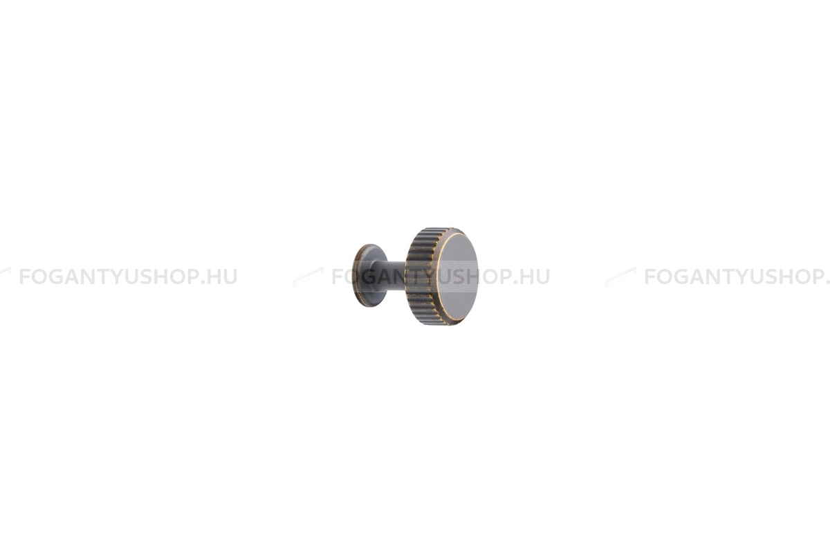 FURNIPART Gombfogantyú - VILLA ROUND - Antik barna 23 - Zamak fém ötvözet - Antikolt, vintage fém gombfogantyú (szögletes, kerek) - Több méretben elérhető