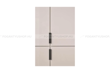 FURNIPART Bútor fogantyú - EDGE Straight textúrált - Textúrált szürke S5000 - Alumínium - Bútorajtó élére ültethető színes fém fogantyú - Több méretben elérhető