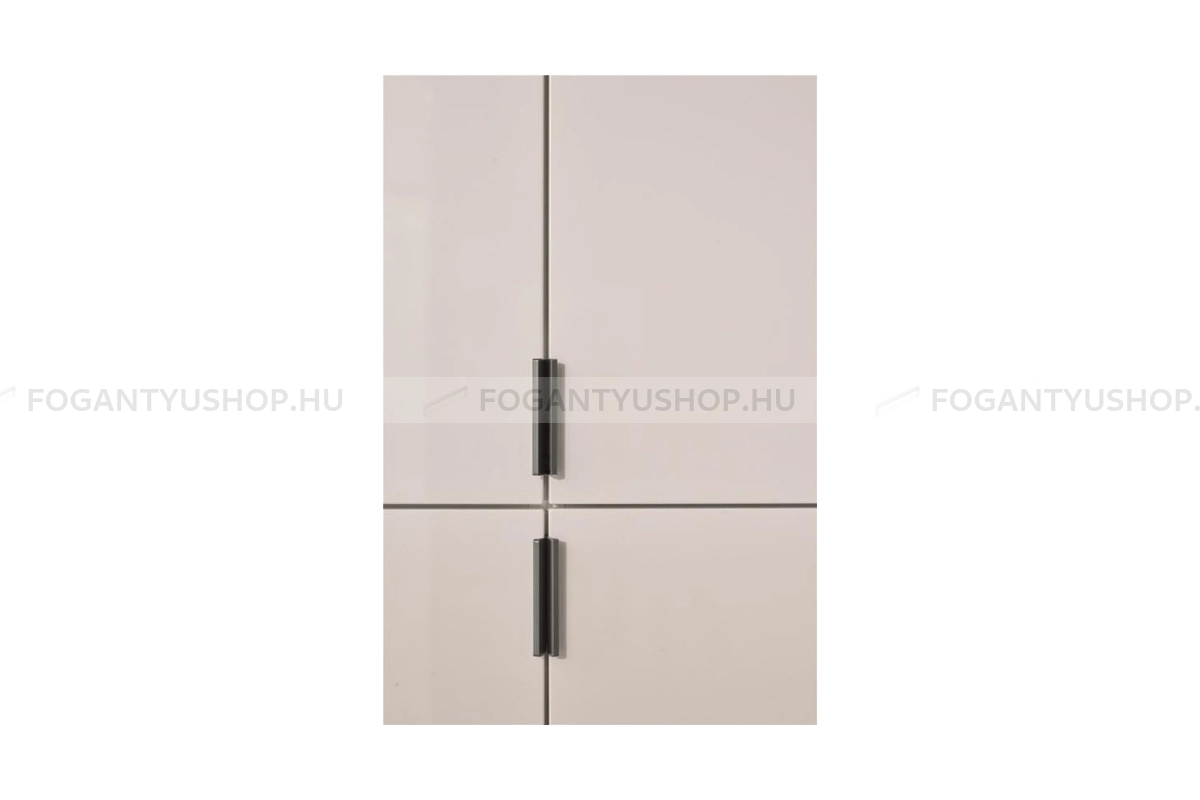 FURNIPART Bútor fogantyú - EDGE Straight textúrált - Textúrált szürke S5000 - Alumínium - Bútorajtó élére ültethető színes fém fogantyú - Több méretben elérhető