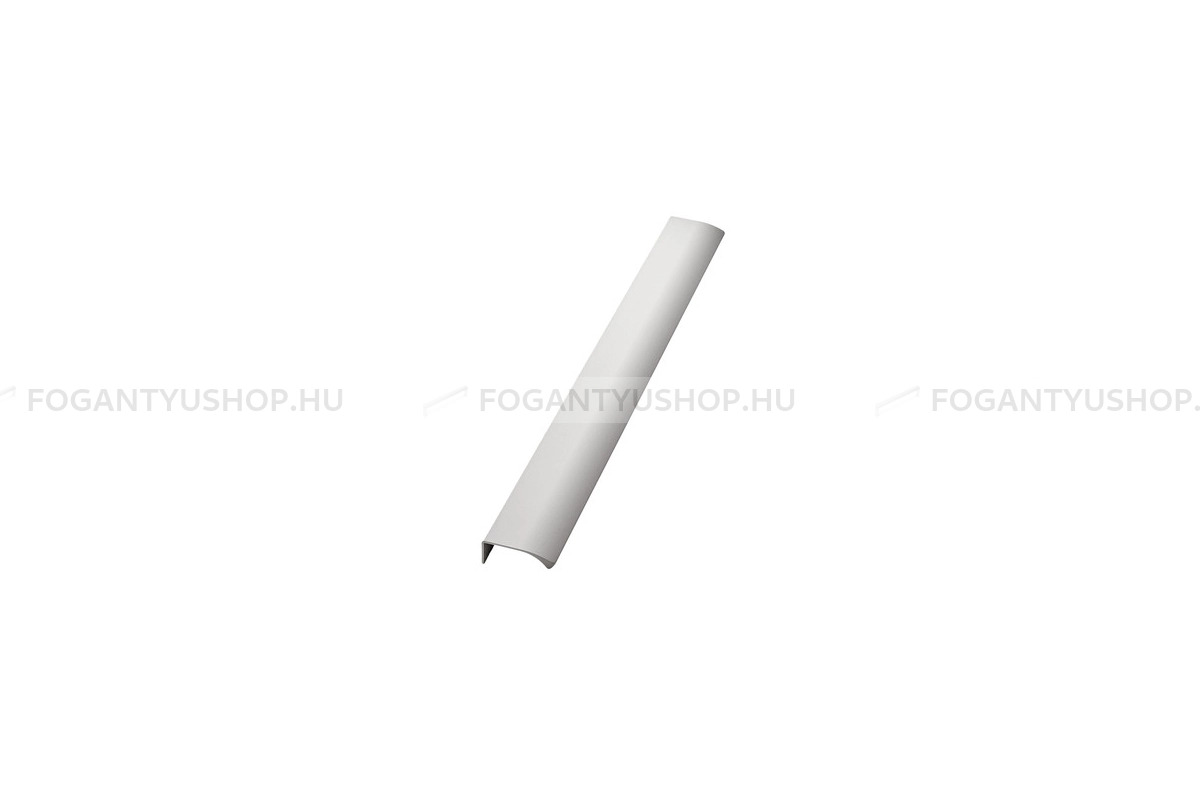 FURNIPART Bútorfogantyú - EDGE Straight - 1 furatos - Matt fehér 0500 - Alumínium - Bútorajtó élére ültethető színes fém fogantyú