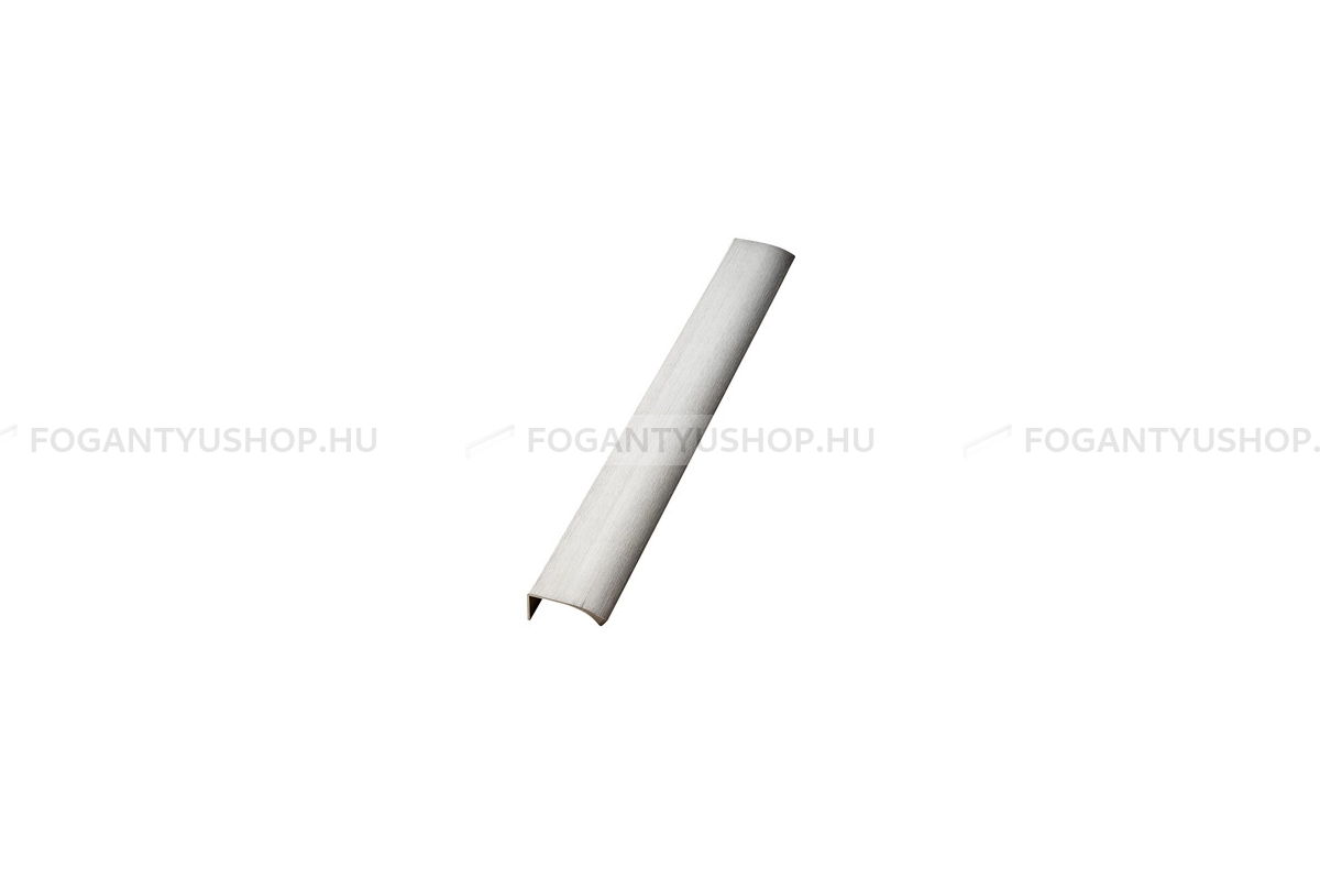 FURNIPART Bútor fogantyú - EDGE Straight - 1 furatos - Szálcsiszolt 66 - Alumínium - Bútorajtó élére ültethető fém fogantyú