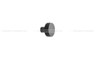 FURNIPART Gombfogantyú - SIMON - Fekete 9005E - Alumínium - Színes fém gombfogantyú, bútorgomb