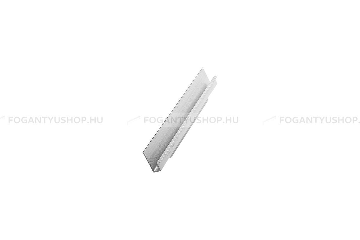 FURNIPART Fogantyú - WALL 10 marható 66 66 66 - 1 furatos - Szálcsiszolt 66 - Alumínium - Bútorajtó élébe marható, süllyeszthető fém fogantyú