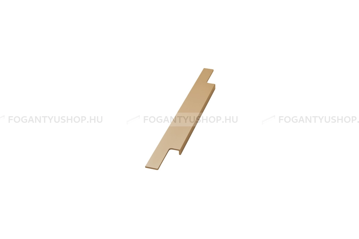 FURNIPART Bútorfogantyú - TRIM marható - 1 furatos - Csiszolt sárgaréz 31 - Alumínium - Bútorajtó élébe marható, süllyeszthető színes fém fogantyú
