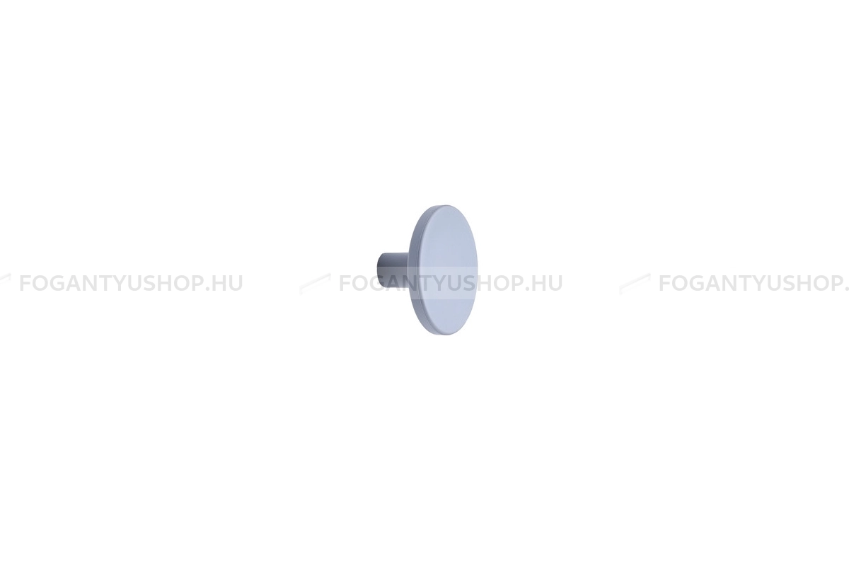 FURNIPART Gomb fogantyú - PLATO műanyag - 1 furatos - Textúrált szürke S5000 - Műanyag - Műanyag gombfogantyú, bútorgomb (szögletes, kerek)