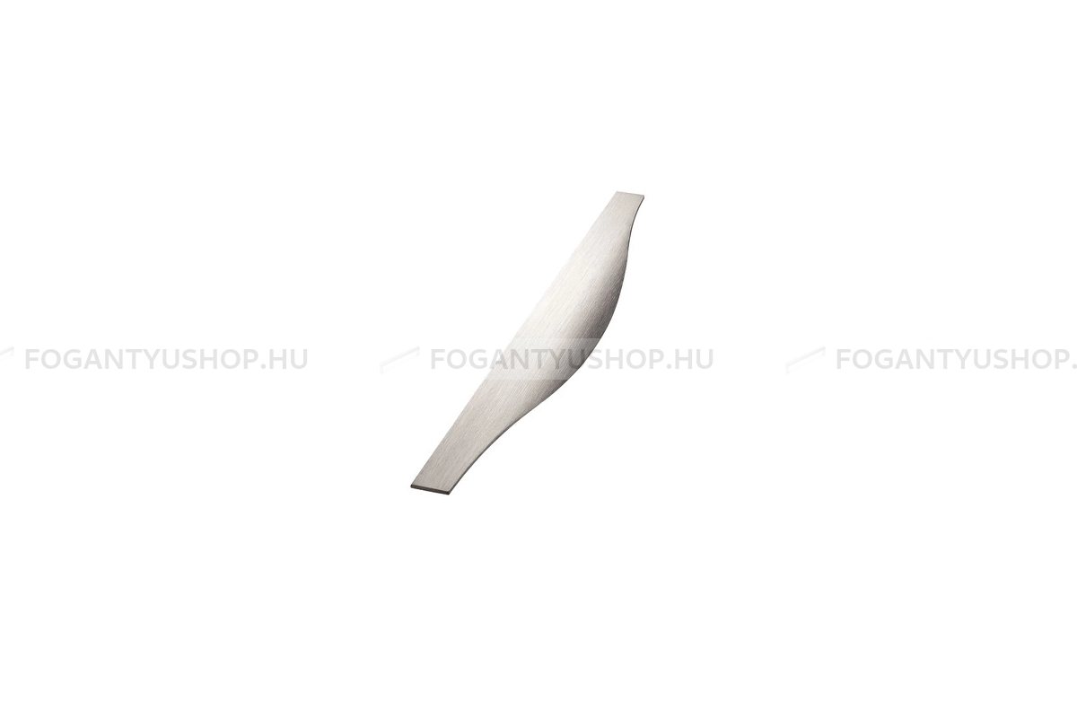 FURNIPART Bútorfogantyú - MALIBU CURVE 2 marható - 1 furatos - Szálcsiszolt 66 - Alumínium - Bútorajtó élébe marható, süllyeszthető fém fogantyú