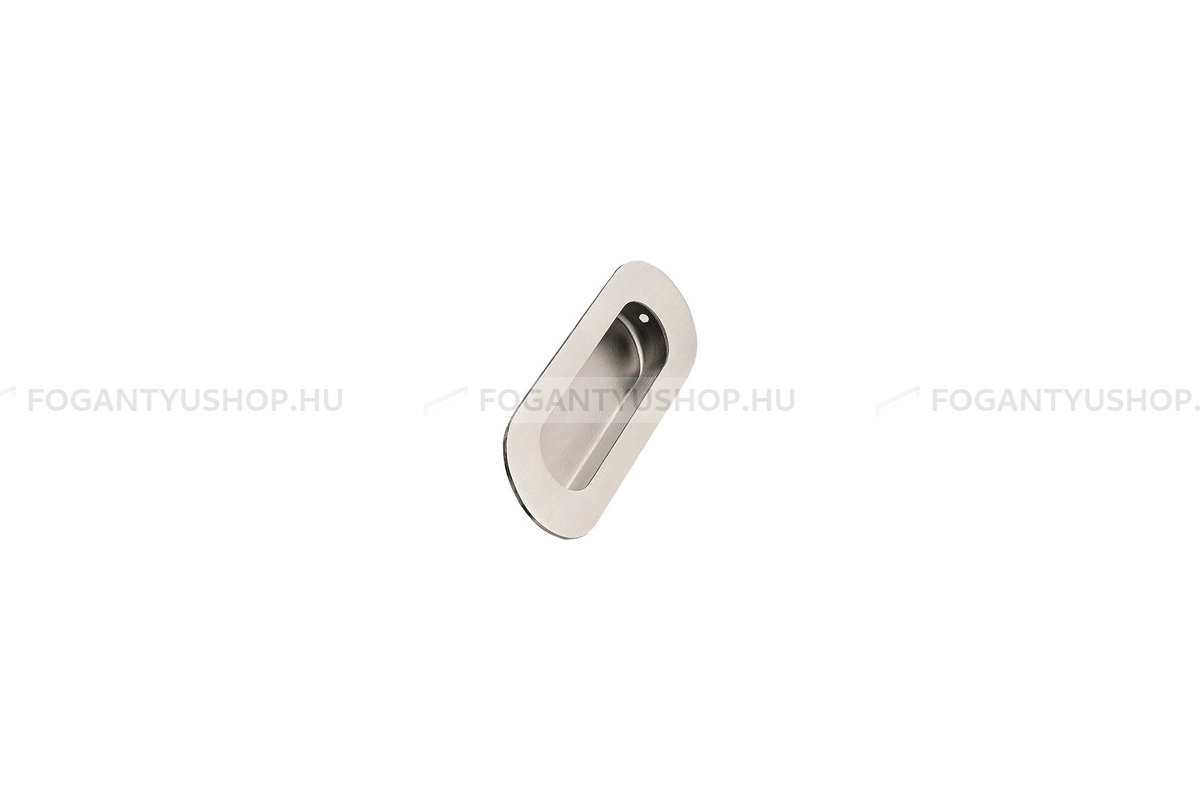 FURNIPART Bútorfogantyú - LETTERBOX selyemfényű - 1 furatos - Selyemfényű acél 25 - Inox - Rozsdamentes acél - inox fém bútorfogantyú