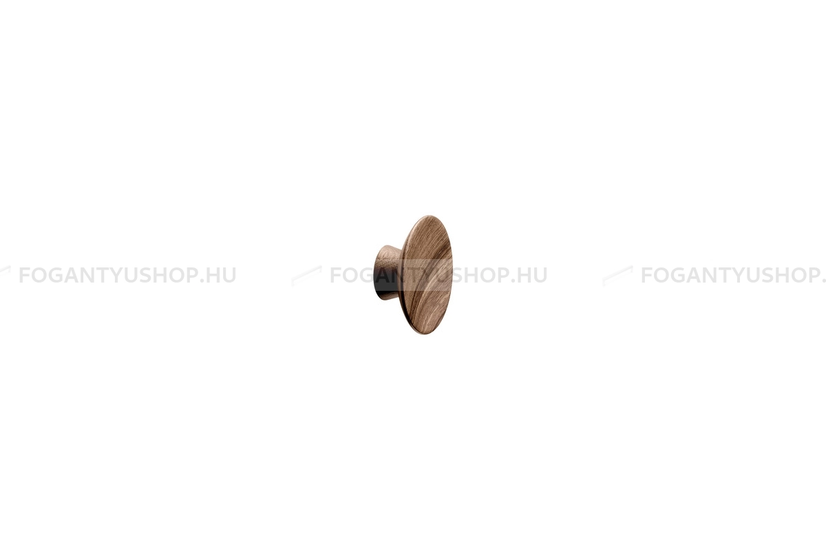 FURNIPART Bútor fogantyú - OLYMPIA - 1 furatos - Lakkozott dió 292 - Fa - Fa bútorfogantyú
