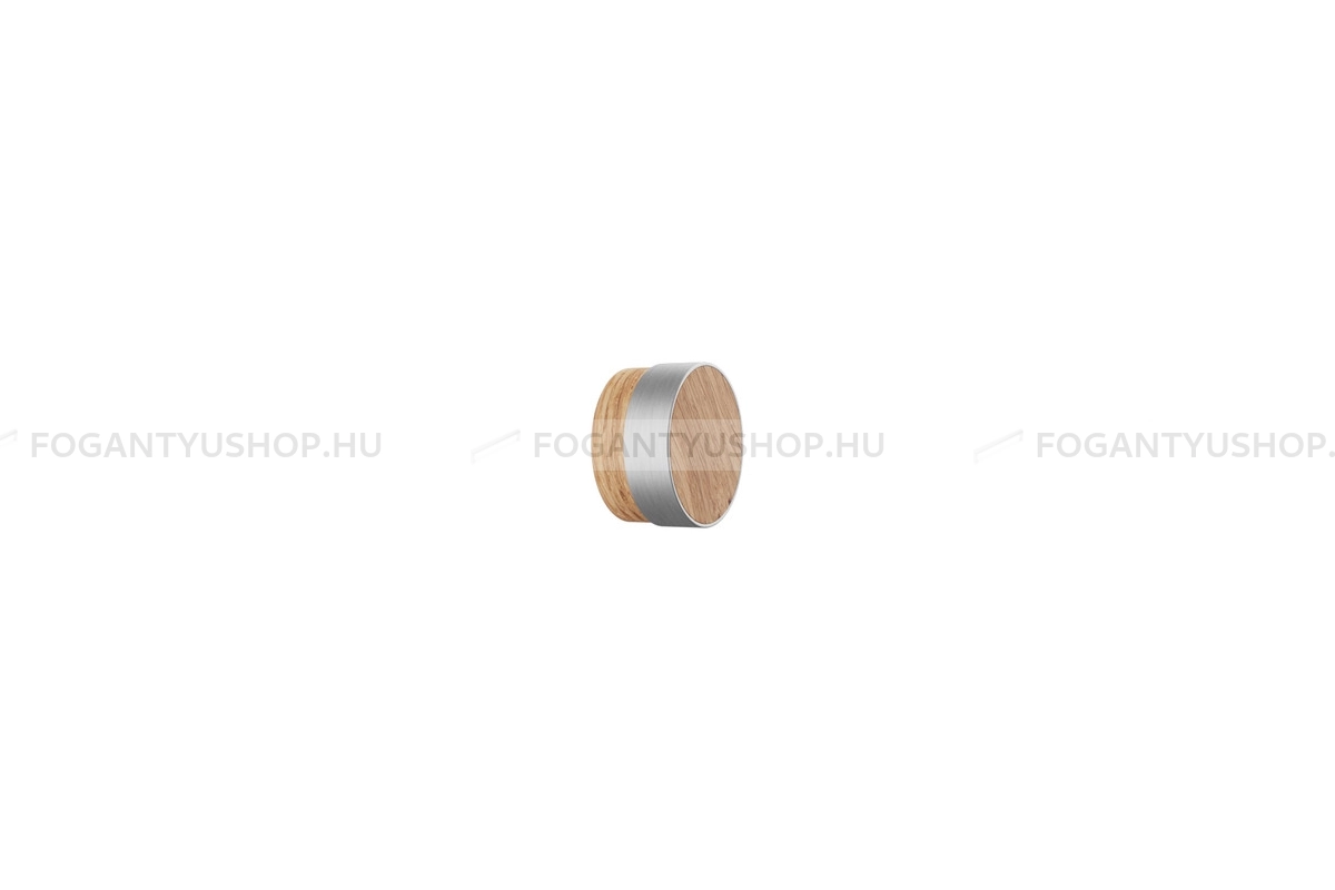 FURNIPART Fogantyú - RADIO - 1 furatos - Lakkozott tölgy - szálcsiszolt 052/66 - Fa - Fával kombinált fém bútorfogantyú