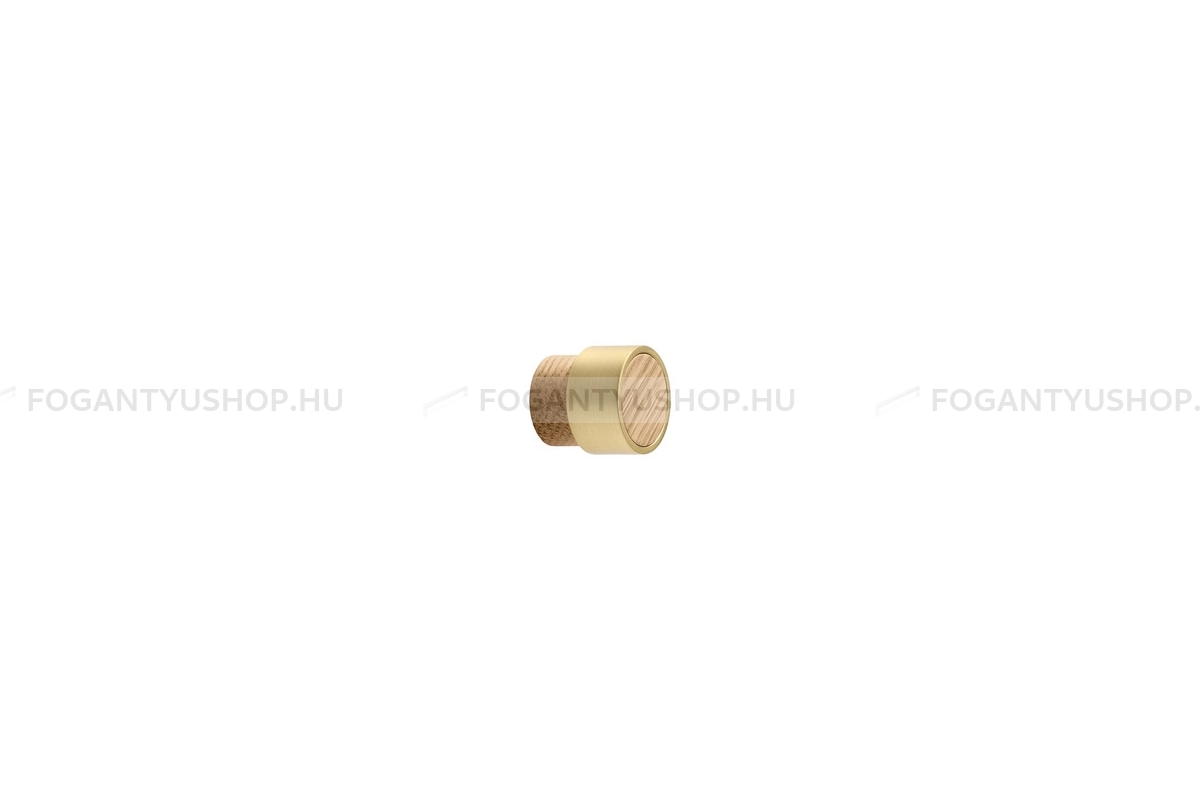 FURNIPART Bútor fogantyú - RADIO MINI 052/33 052/33 - 1 furatos - Lakkozott tölgy - csiszolt arany 052/33 - Fa - Fával kombinált fém bútorfogantyú