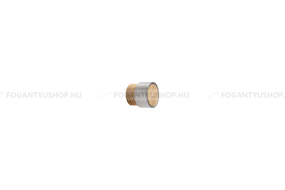 FURNIPART Bútor fogantyú - RADIO MINI - 1 furatos - Lakkozott tölgy - szálcsiszolt 052/66 - Fa - Fával kombinált fém bútorfogantyú