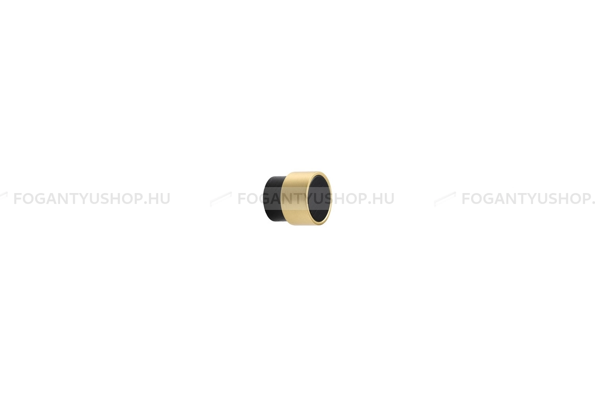FURNIPART Fogantyú - RADIO MINI - 1 furatos - Fekete kőris - csiszolt arany 994/33 - Fa - Fával kombinált fém bútorfogantyú