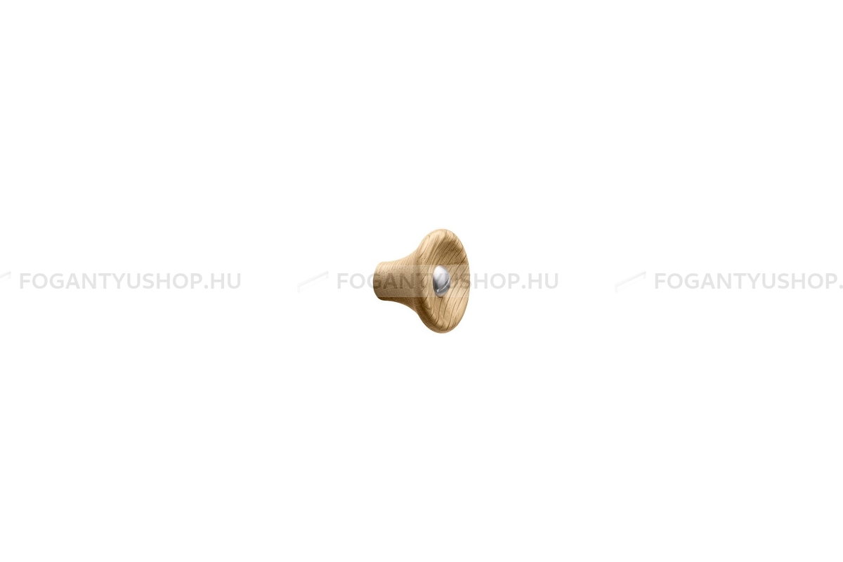 FURNIPART Fogantyú - RECTA selyemfényű selyemfényű 052/25 selyemfényű 052/25 selyemfényű 052/25 - 1 furatos - Lakkozott tölgy - selyemfényű acél 052/25 - Fa - Fa bútorfogantyú