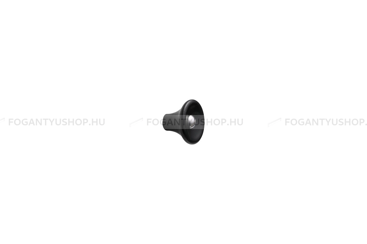 FURNIPART Bútor fogantyú - RECTA - 1 furatos - Fekete kőris - selyemfényű acél 994/25 - Fa - Fa bútorfogantyú