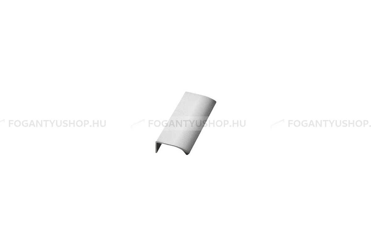 FURNIPART Fogantyú - EDGE Straight - 1 furatos - Matt fehér 0500 - Alumínium - Bútorajtó élére ültethető színes fém fogantyú