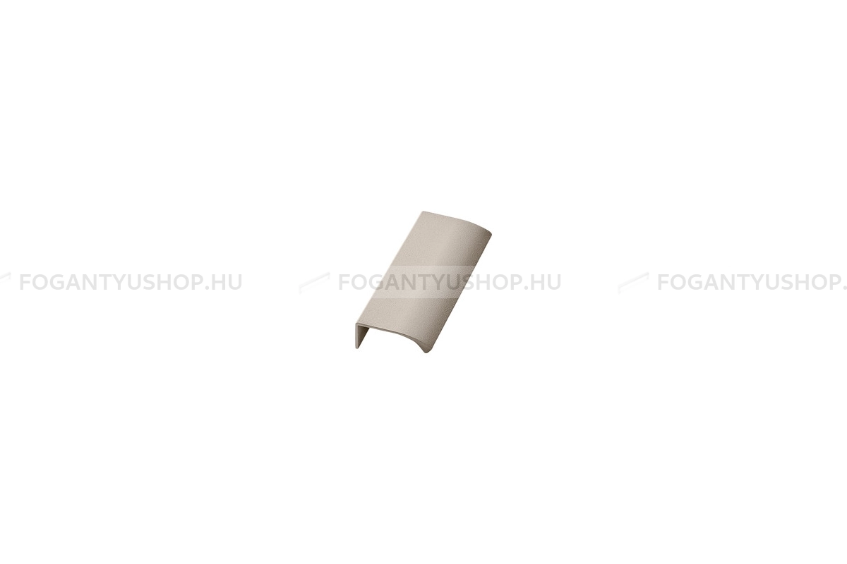 FURNIPART Bútor fogantyú - EDGE Straight textúrált - 1 furatos - Textúrált bézs S2005 - Alumínium - Bútorajtó élére ültethető színes fém fogantyú