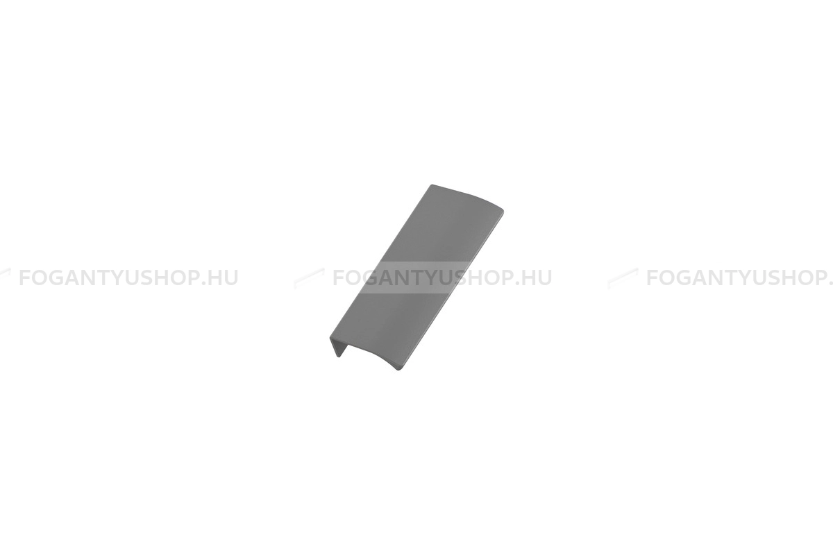FURNIPART Bútor fogantyú - EDGE Straight textúrált - 1 furatos - Textúrált szürke S5000 - Alumínium - Bútorajtó élére ültethető színes fém fogantyú