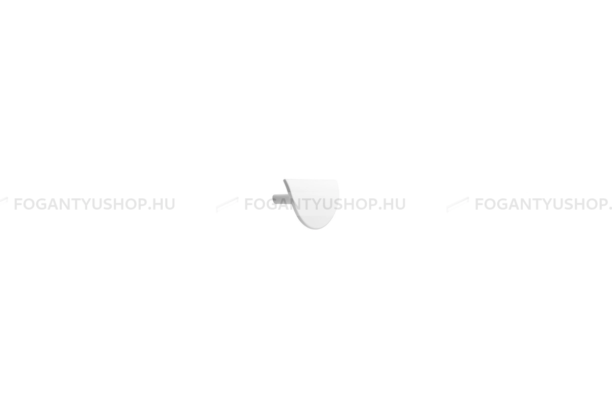 FURNIPART Bútorfogantyú - HORIZON SMALL - furattáv 32 mm - Matt fehér 0500 - Zamak fém ötvözet - Egy méretben gyártott színes fém bútorfogantyú