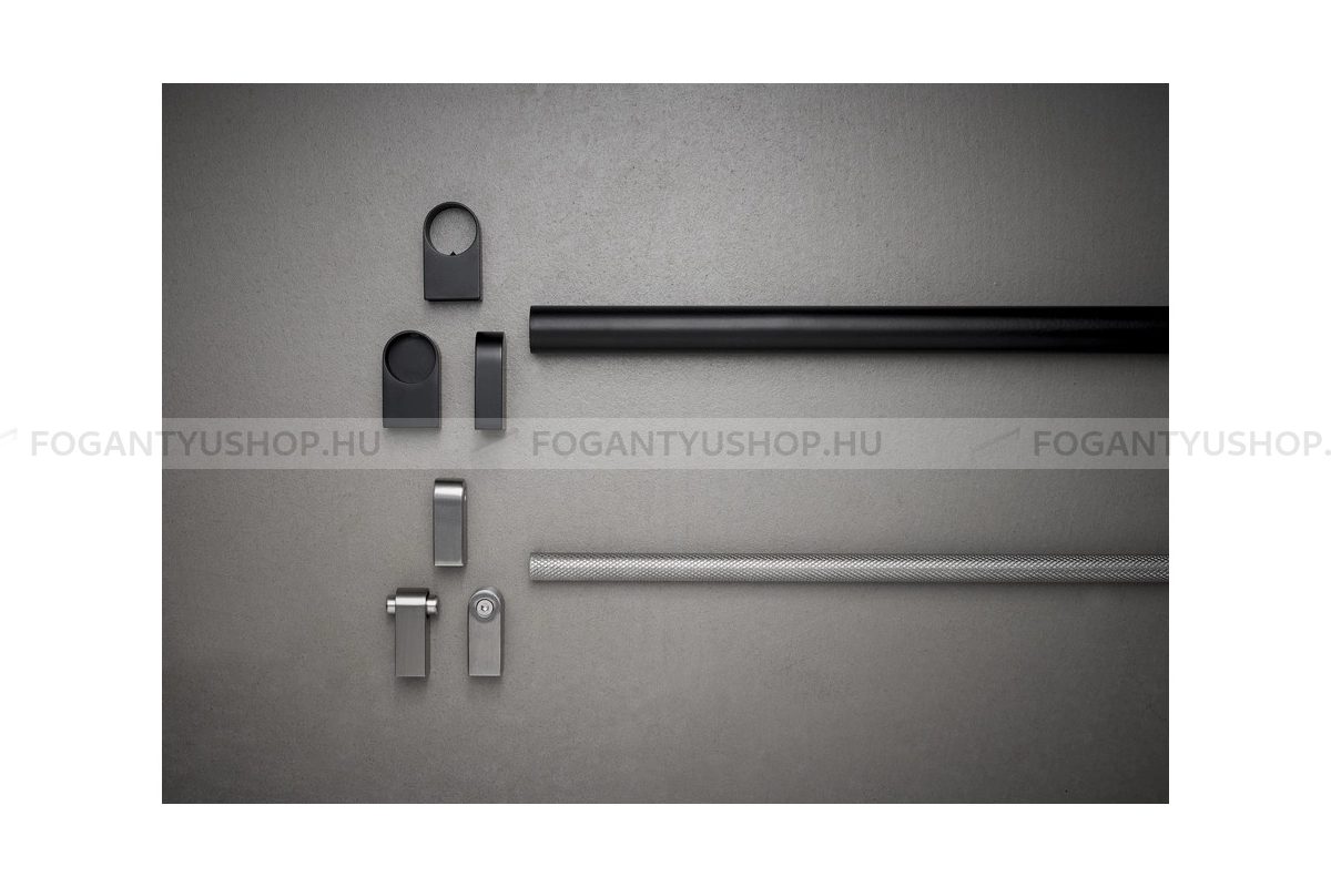 FURNIPART Fogantyú - BIG talp - 1 furatos - Szálcsiszolt 66 - Inox - Rozsdamentes acél - inox fém bútorfogantyú