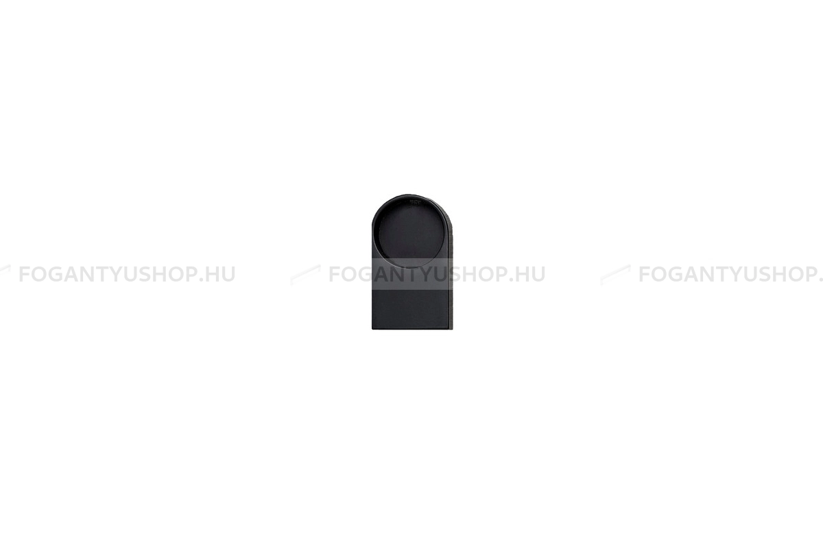 FURNIPART Fogantyú - BIG talp - 1 furatos - Fekete 9005 - Inox - Egy méretben gyártott színes fém bútorfogantyú