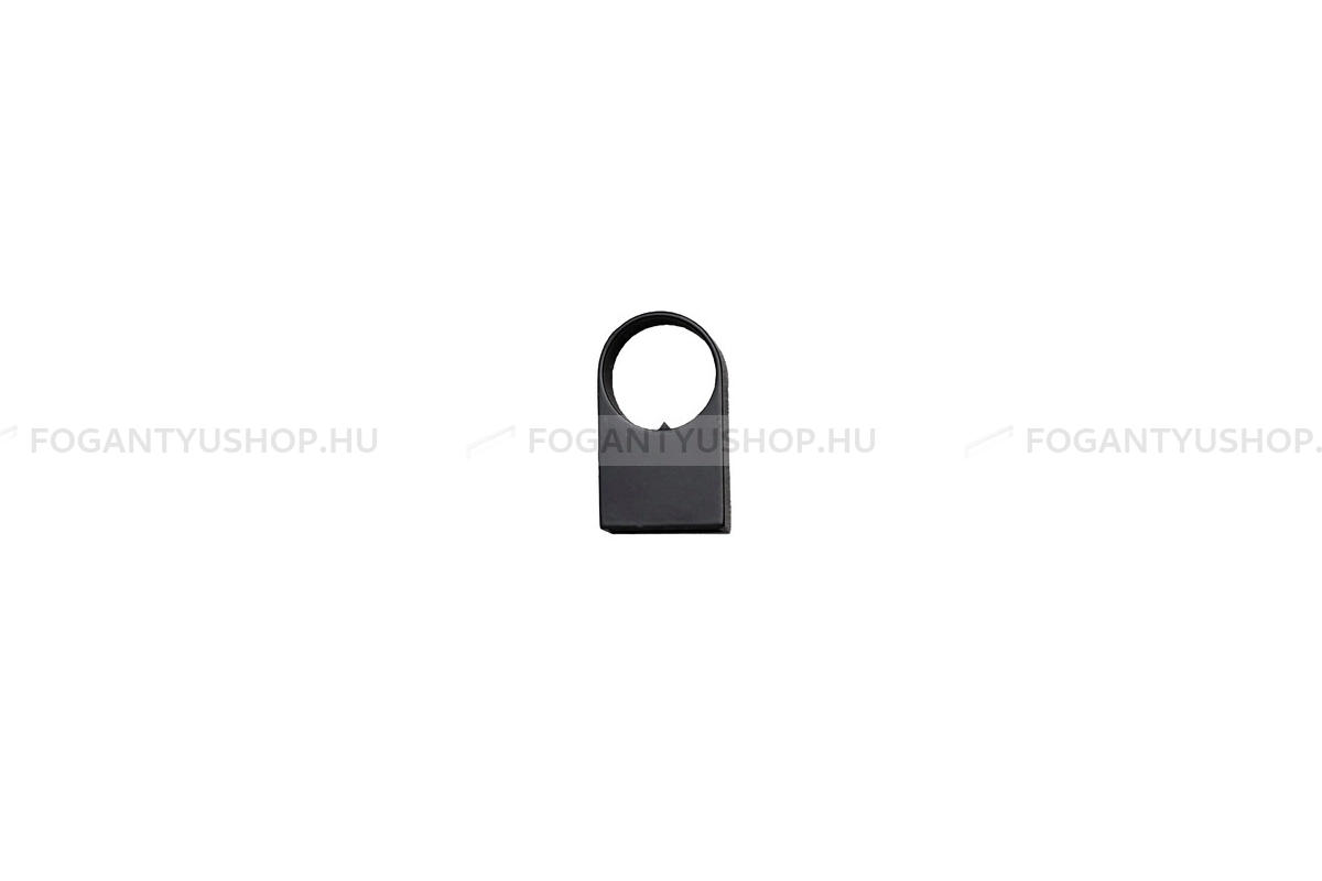 FURNIPART Bútor fogantyú - BIG talp áttört - 1 furatos - Fekete 9005 - Inox - Egy méretben gyártott színes fém bútorfogantyú