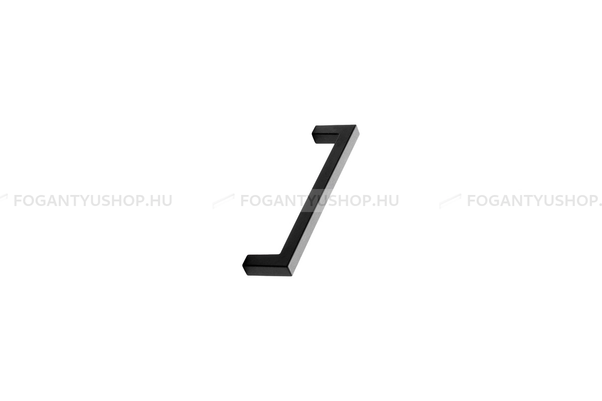 FURNIPART Fogantyú - SQEARE 10 műanyag - furattáv 128 mm - Fekete 86 - Zamak fém ötvözet - Színes műanyag bútorfogantyú