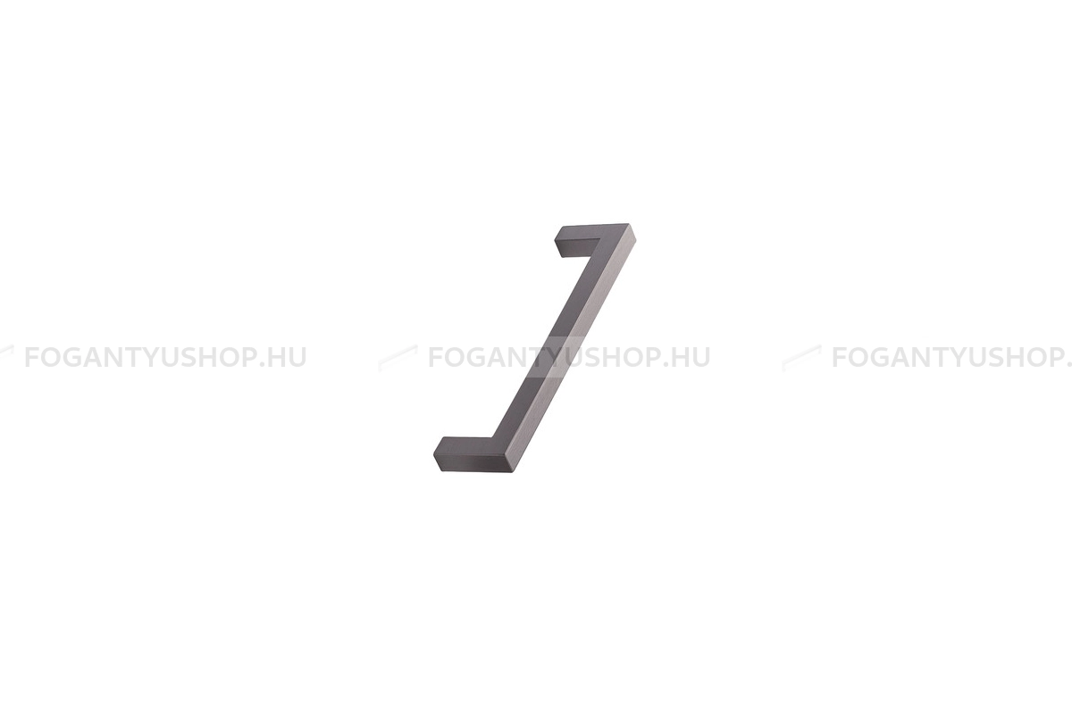 FURNIPART Bútorfogantyú - SQEARE 10 - furattáv 128 mm - Csiszolt antracit 91 - Alumínium - Egy méretben gyártott színes fém bútorfogantyú