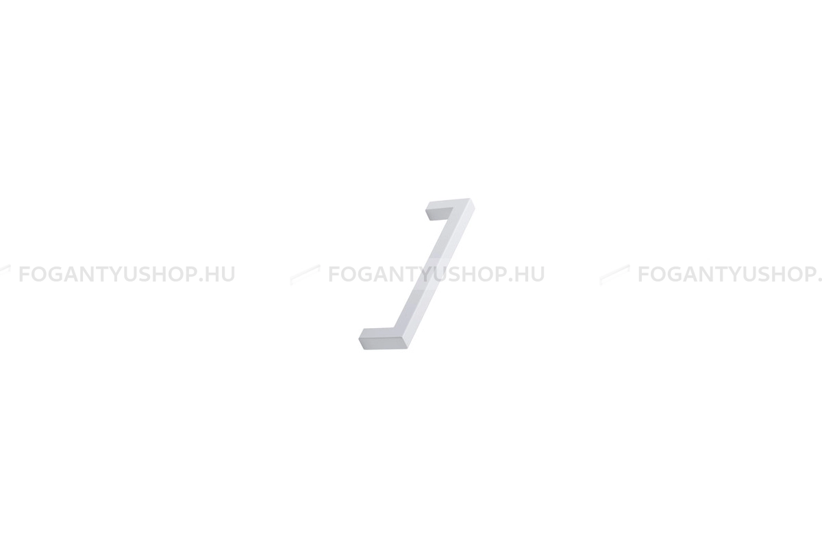 FURNIPART Bútorfogantyú - SQUARE 10 - furattáv 128 mm - Matt fehér 0500 - Alumínium - Egy méretben gyártott színes fém bútorfogantyú