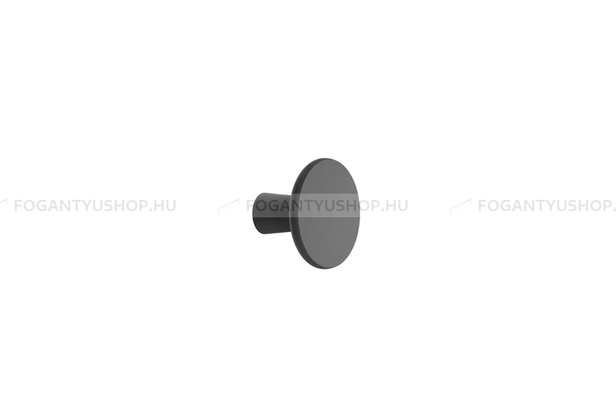 FURNIPART Bútorgomb - TERRA öntöttvas - 1 furatos - Fekete 9005 - Öntöttvas - Színes fém gombfogantyú, bútorgomb