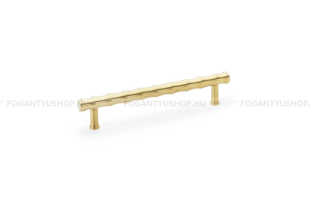 ALEXANDER & WILKS Bútor fogantyú - Crispin Bamboo 160 PVD PVD - furattáv 160 mm - PVD szatén réz - Réz - Prémium két furatos bútorfogantyúk