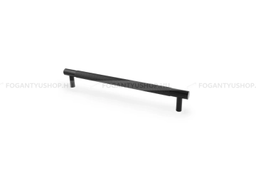 ALEXANDER & WILKS Bútorfogantyú - Brunel 192 recézett - fekete - Réz - Prémium fogantyúk