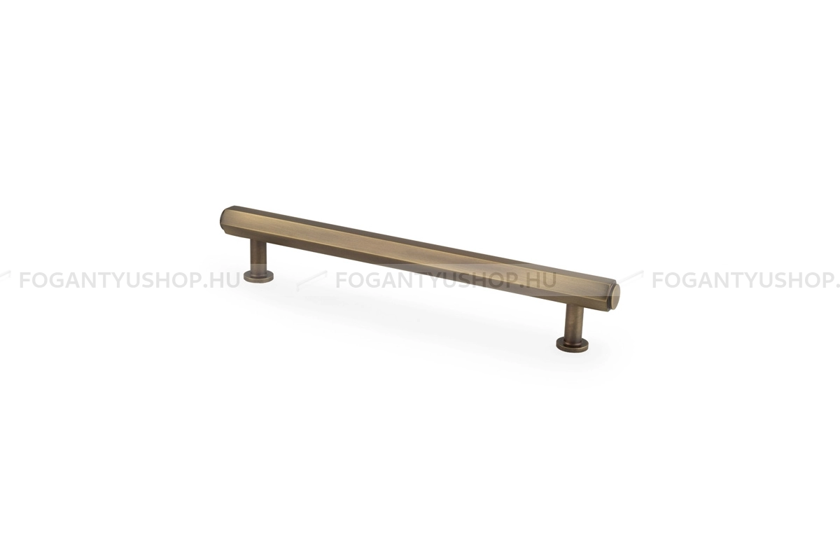ALEXANDER & WILKS Fogantyú - Vesper Hex 160 furattáv 160 furattáv 160 furattáv 160 - furattáv 160 mm - antik réz - Réz - Prémium két furatos bútorfogantyúk