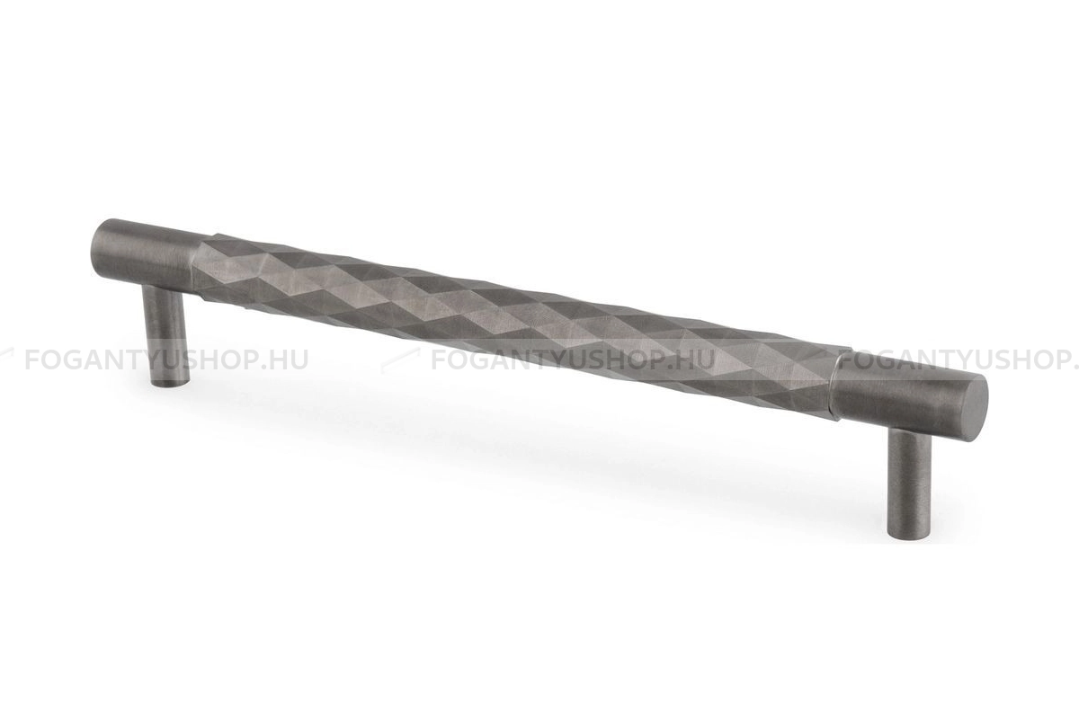 ALEXANDER & WILKS Bútorfogantyú - Diamond Cut 160 - furattáv 160 mm - PVD sötét bronz - Réz - Prémium két furatos bútorfogantyúk
