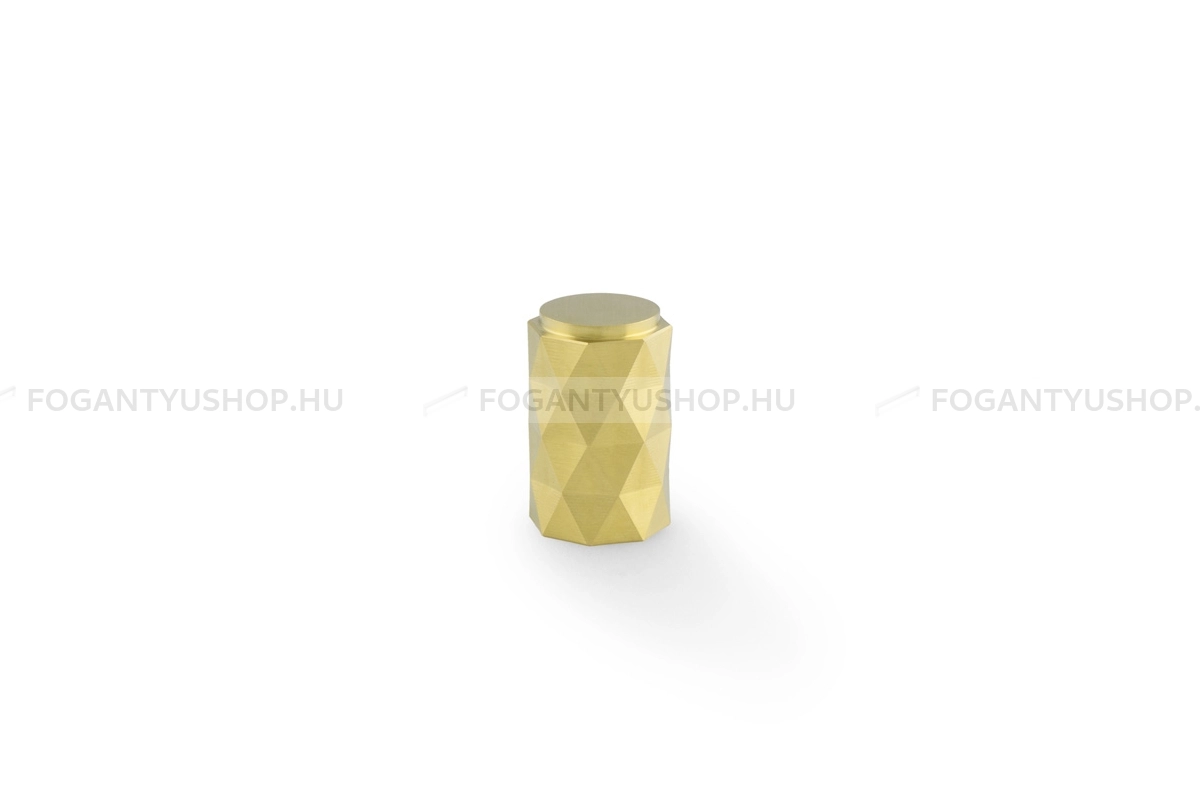 ALEXANDER & WILKS Fogantyú - Diamond Cut 30 - 1 furatos - PVD szatén réz - Réz - Prémium gombfogantyú, bútorgomb