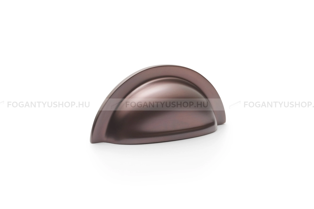 ALEXANDER & WILKS Bútorfogantyú - Bardom Ridged PVD PVD - furattáv 76 mm - PVD sötét bronz - Réz - Prémium kagyló fogantyúk