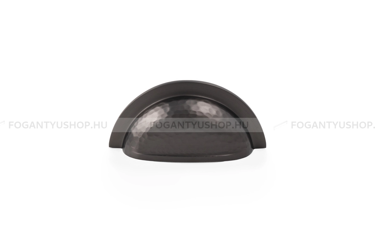 ALEXANDER & WILKS Bútorfogantyú - Bardom kalapált PVD PVD - furattáv 76 mm - PVD sötét bronz - Réz - Prémium kagyló fogantyúk