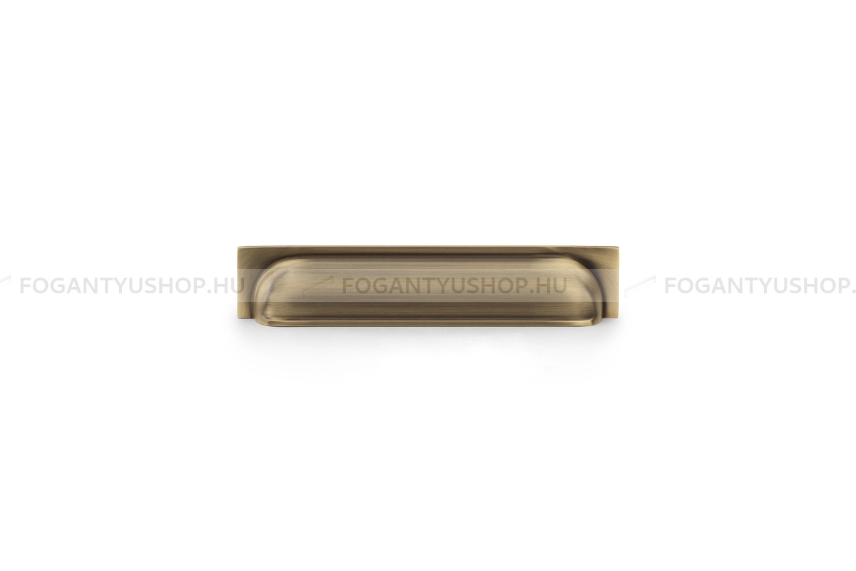 ALEXANDER & WILKS Bútor fogantyú - Quantock 203 - furattáv 203 mm - antik réz - Réz - Prémium kagyló fogantyúk
