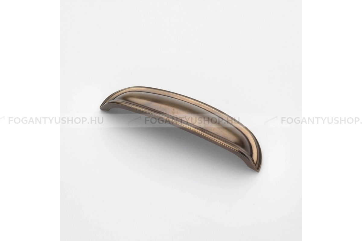 CROFTS & ASSINDER Fogantyú - Knightsbridge - furattáv 96 mm - szálcsiszolt bronz - Réz - Prémium kagyló fogantyúk
