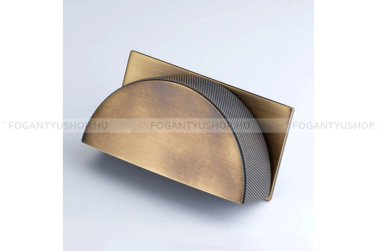 CROFTS & ASSINDER Bútor fogantyú - Henley - furattáv 64 mm - antik réz - Réz - Prémium kagyló fogantyúk