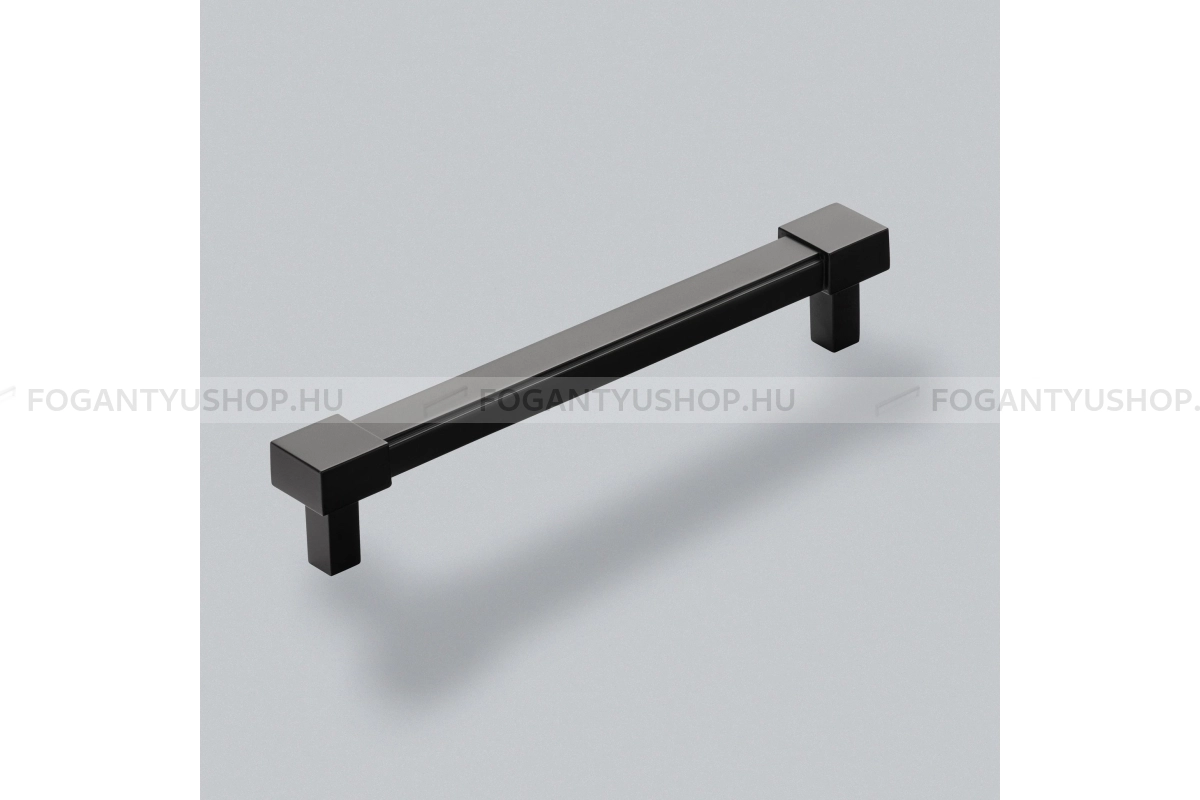 HENDEL & HENDEL Bútorfogantyú - Bailgate 160 - furattáv 160 mm - fekete - Zamak fém ötvözet - Prémium két furatos bútorfogantyúk