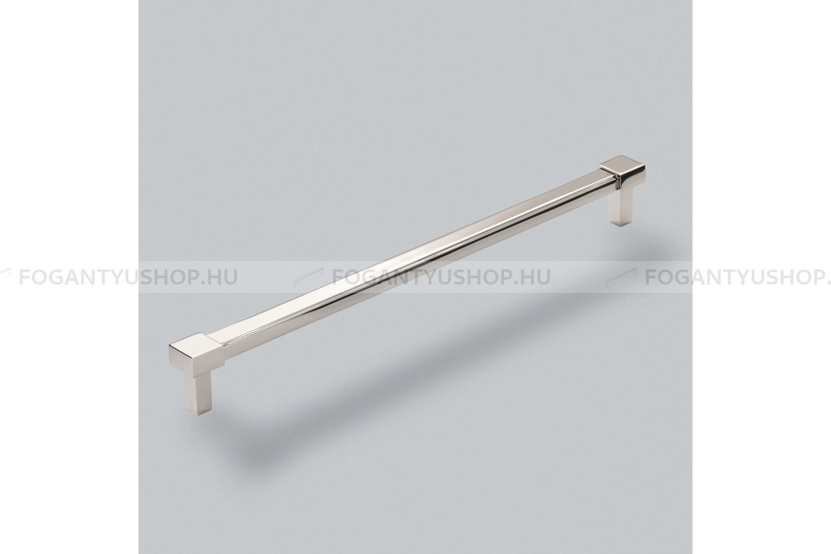 HENDEL & HENDEL Fogantyú - Bailgate 320 furattáv 320 furattáv 320 furattáv 320 - furattáv 320 mm - polírozott nikkel - Zamak fém ötvözet - Prémium két furatos bútorfogantyúk