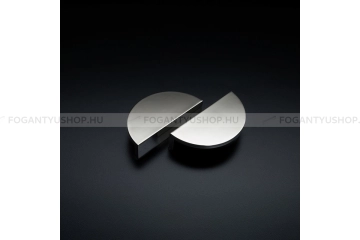 HENDEL & HENDEL Bútorfogantyú - Barrington sima félhold - szatén nikkel - Zamak fém ötvözet - Prémium fogantyúk