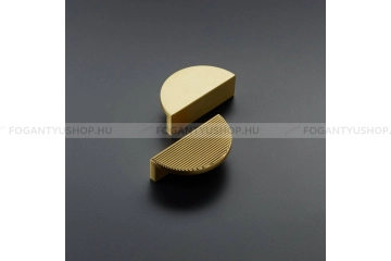 HENDEL & HENDEL Bútorfogantyú - Barrington sima félhold - szatén réz - Zamak fém ötvözet - Prémium fogantyúk