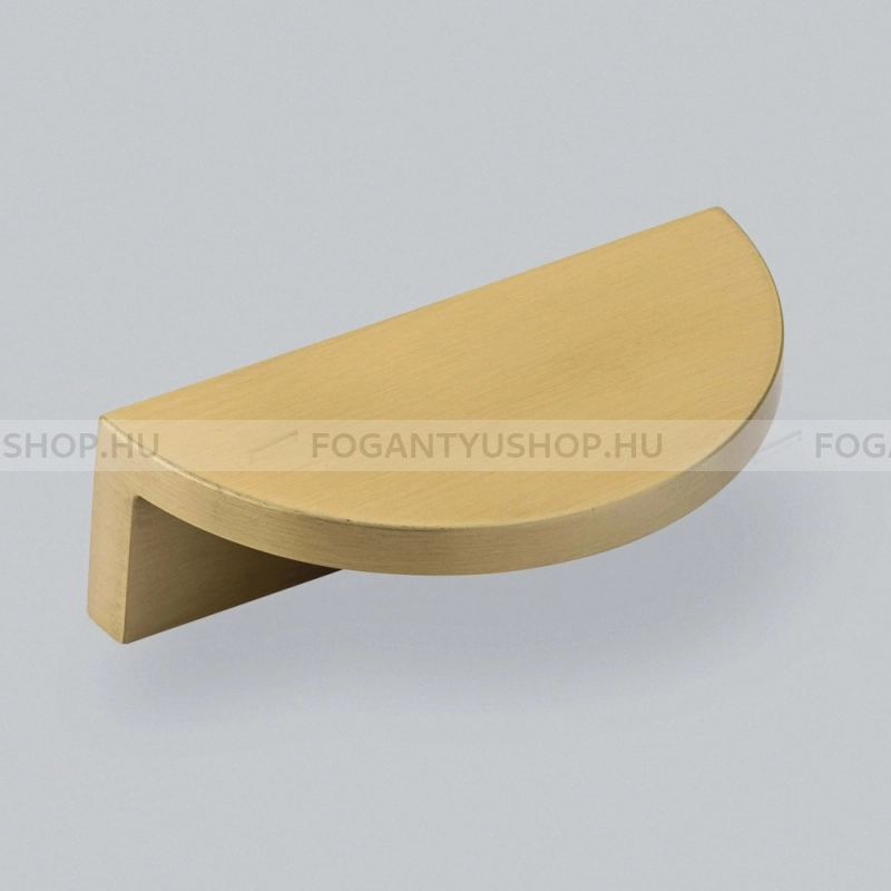 HENDEL & HENDEL Fogantyú - Barrington sima félhold - furattáv 64 mm - szatén réz - Zamak fém ötvözet - Prémium félhold alakú fogantyúk