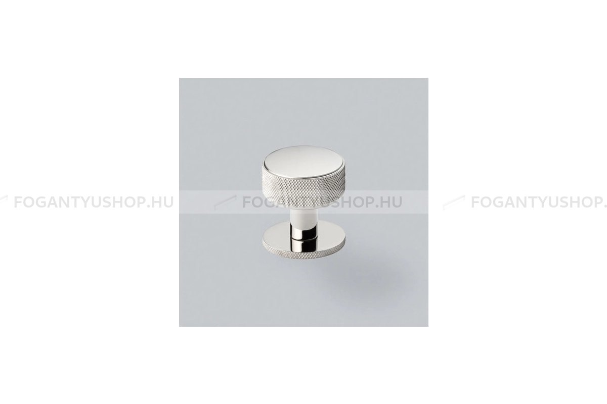 HENDEL & HENDEL Bútorfogantyú - Belgravia 35 - 1 furatos - polírozott nikkel - Réz - Prémium gombfogantyú, bútorgomb