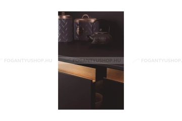 VIEFE Bútor fogantyú - Viefe JEY élbe ültethető - Csiszolt pezsgő L618 - Alumínium - Bútorajtó élébe marható, süllyeszthető színes fém fogantyú