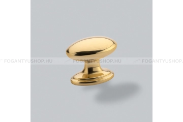 HENDEL & HENDEL Bútor fogantyú - Greenwich 38 égetett ovális - polírozott réz - Réz - Prémium fogantyúk