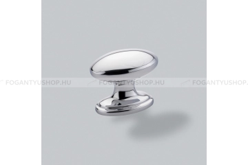 HENDEL & HENDEL Bútorfogantyú - Greenwich 38 égetett ovális - polírozott króm - Réz - Prémium fogantyúk